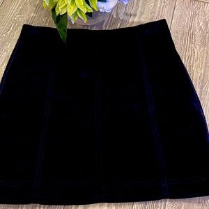 Free people black corduroy skirt size 2